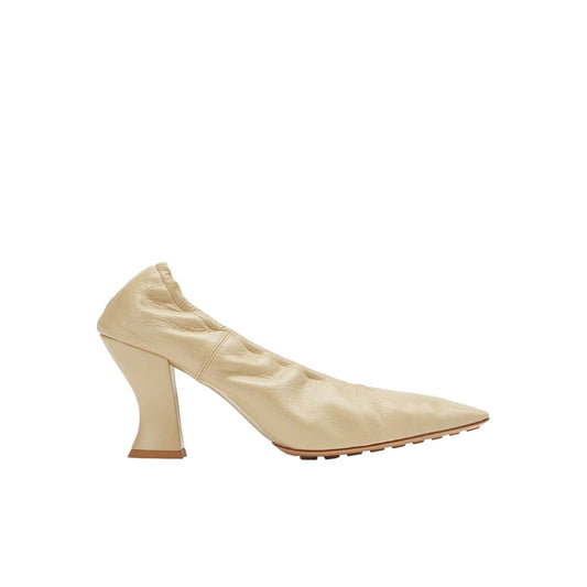 Bottega Veneta Crushed Leather Pumps 39 Beige