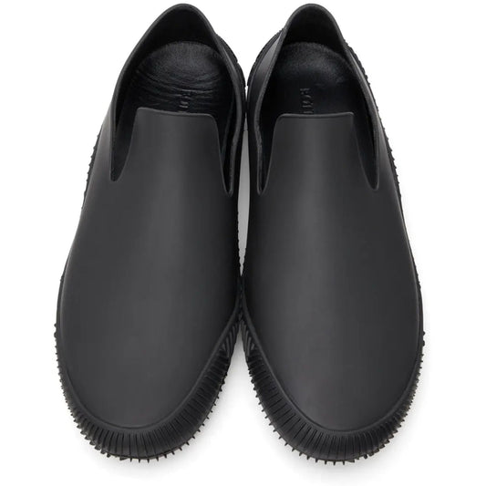 Bottega Veneta Matte Rubber Sneakers 38 Black