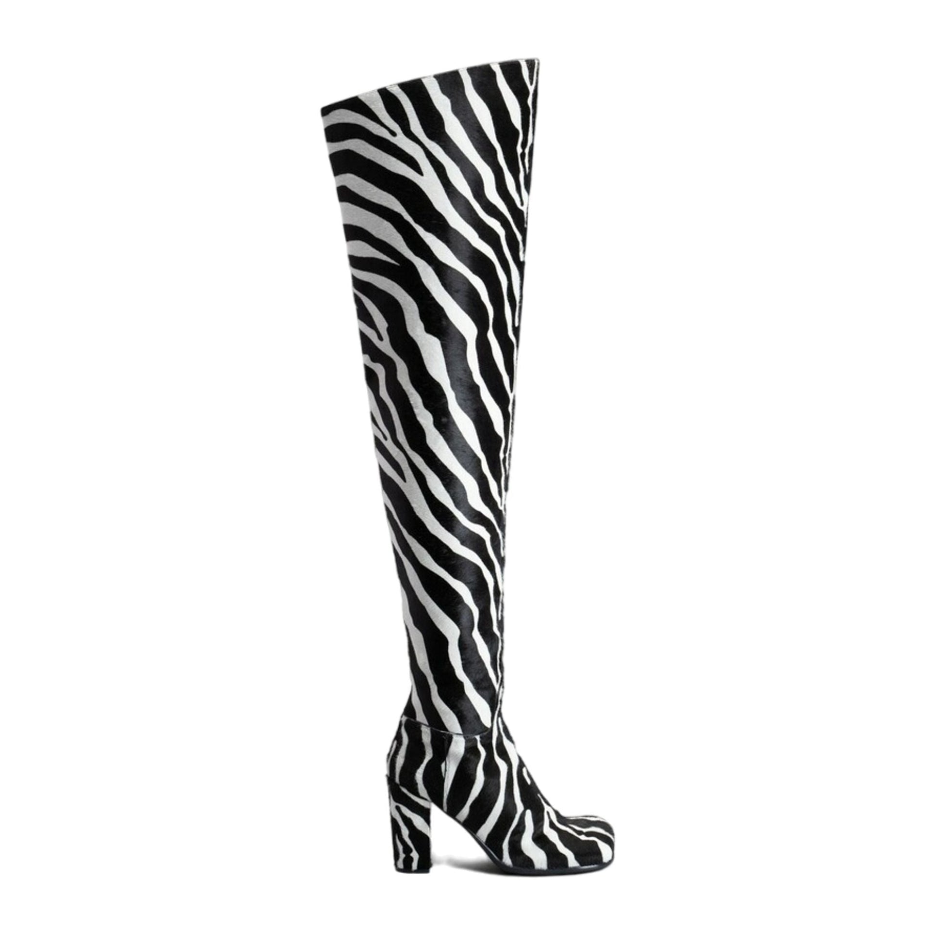 Bottega Veneta Storm High Boots 37 White,Black