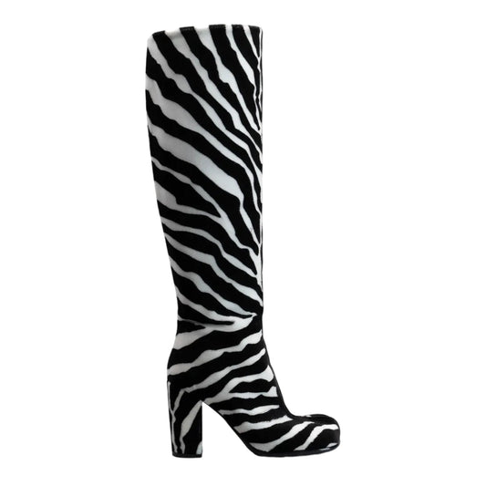 Bottega Veneta Storm High Boots 40 White,Black