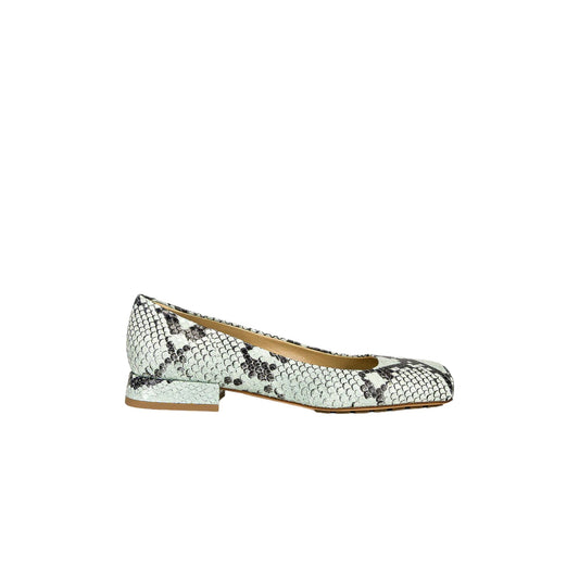 Bottega Veneta Tower Flat Ballerinas 37 Green,Black