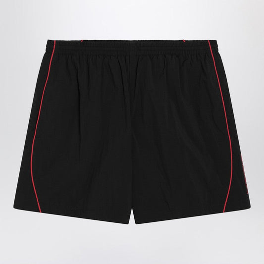 Balenciaga Black Technical Fabric Short With Logo Men