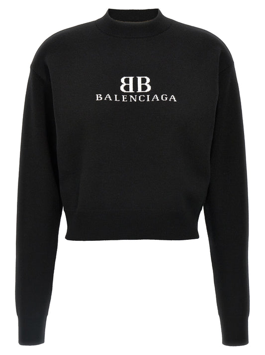 Balenciaga Women Logo Sweater