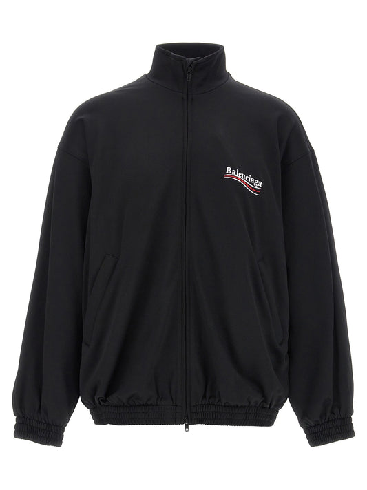 Balenciaga Men Logo Embroidery Sweatshirt