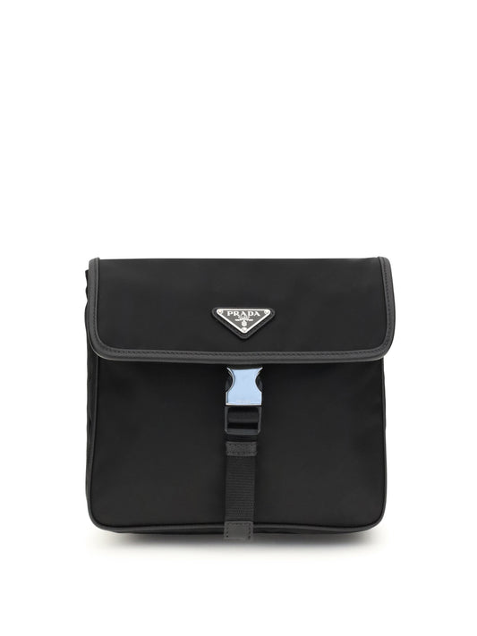 Prada Men Re-Nylon And Saffiano Shoulder Bag