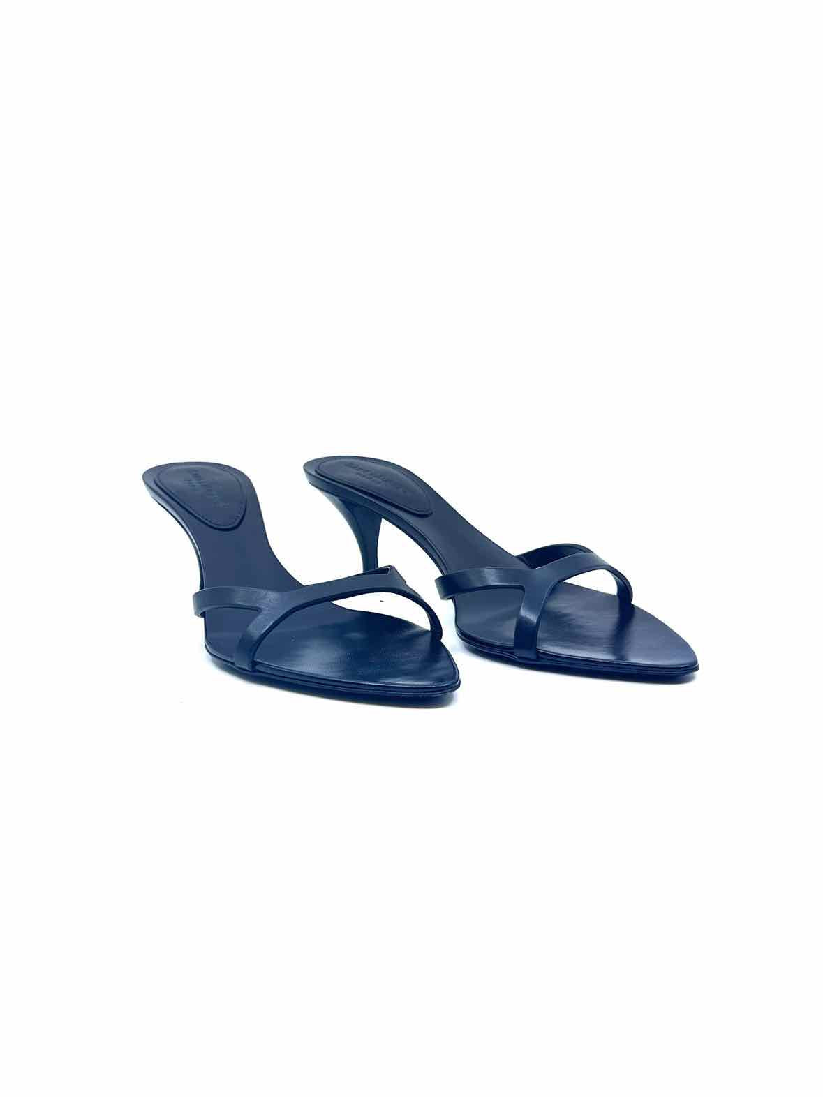 SAINT LAURENT Size 5.5 Black Leather Sandals
