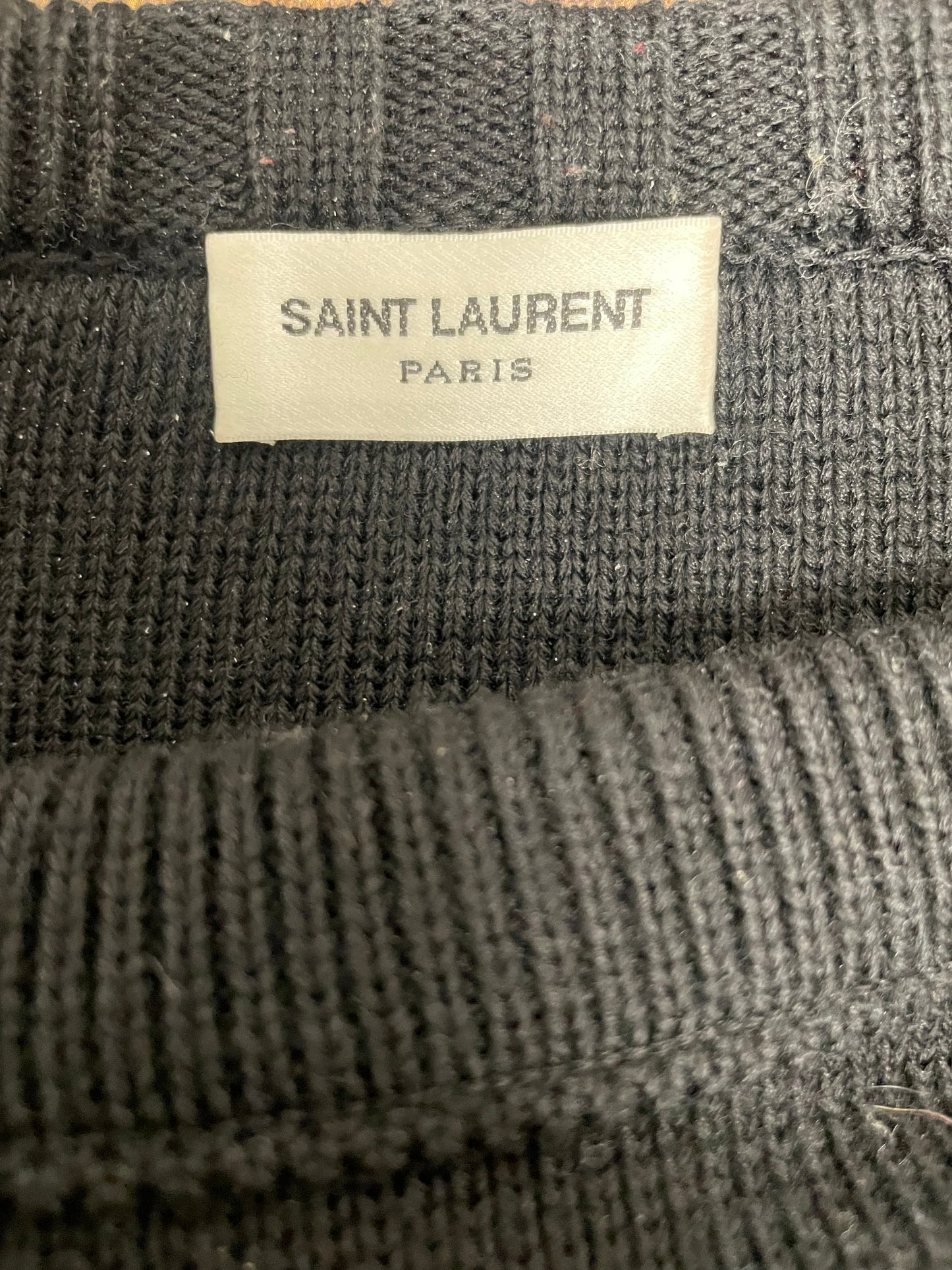 SAINT LAURENT/Sweater/XXL/Stripe/Cotton/SILVER STRIPE