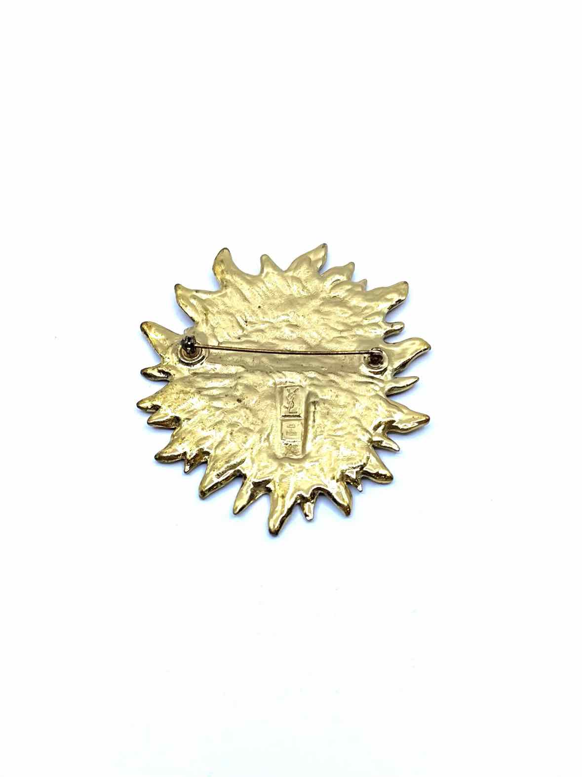YVES SAINT LAURENT Gold Brooch