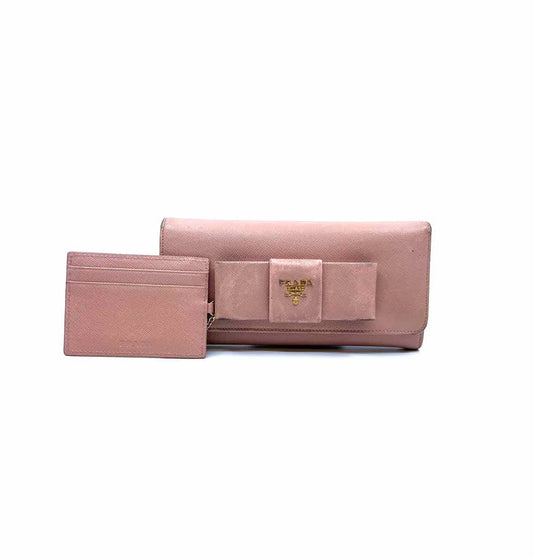 PRADA Pink Leather Wallet