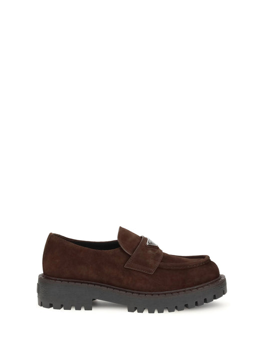 Prada Men Suede Loafers