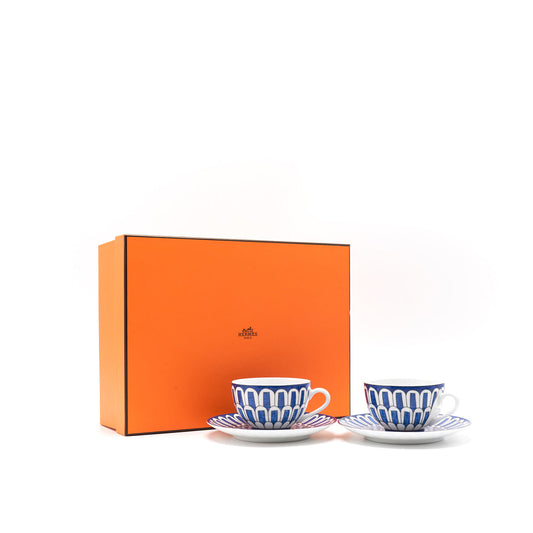 Hermes  Bleus d'Ailleurs Tea Cup and Saucer