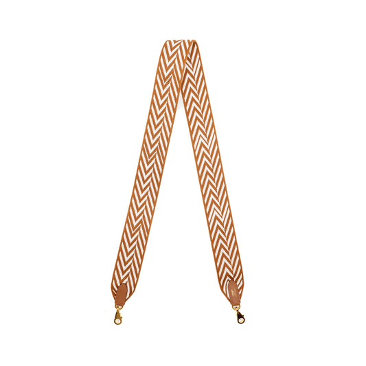 Hermes 105cm bandouliere shoulder strap 50mm width canvas / swift gold GHW stamp W