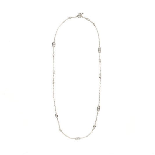 Hermes 120cm Farandole Long Necklace Sterling Silver