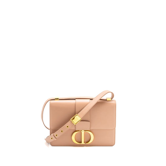 Dior 30 Montaigne Medium Flap Bag Calfskin Light Pink