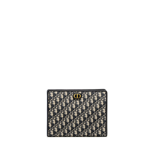 Dior 30 Montaigne Dea Pouch Blue Oblique Jacquard