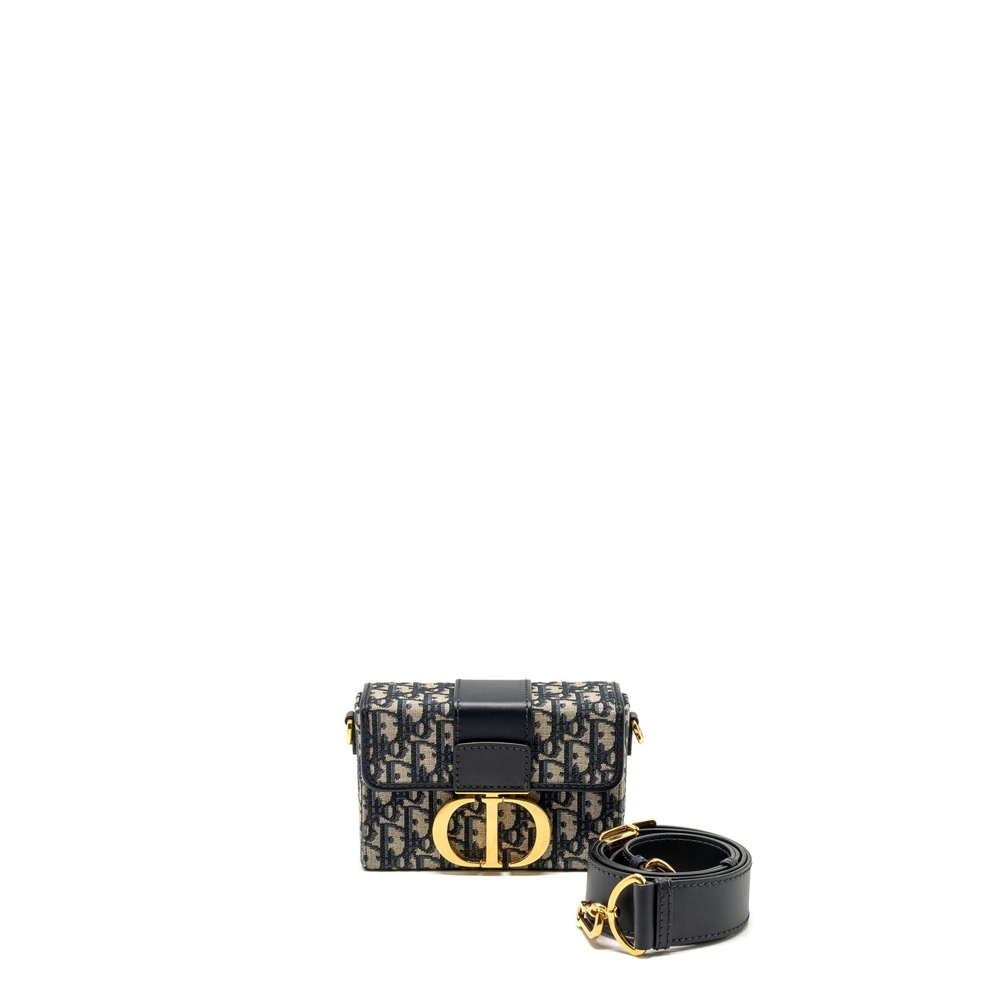 Dior 30 Montaigne Box Blue Oblique Jacquard