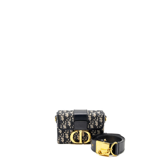 Dior 30 Montaigne Box Blue Oblique Jacquard