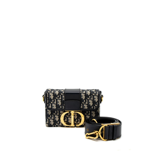 Dior 30 Montaigne Box Blue Dior Oblique Jacquard