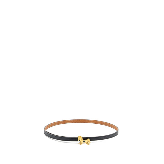 Hermes 13mm Size 80 Belt with Laiton Buckle Epsom/Swift Black/Gold GHW Stamp B