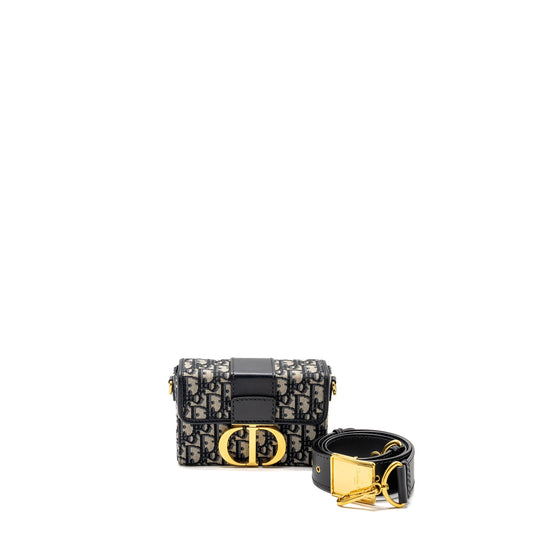 Dior 30 Montaigne Box Blue Oblique Jacquard