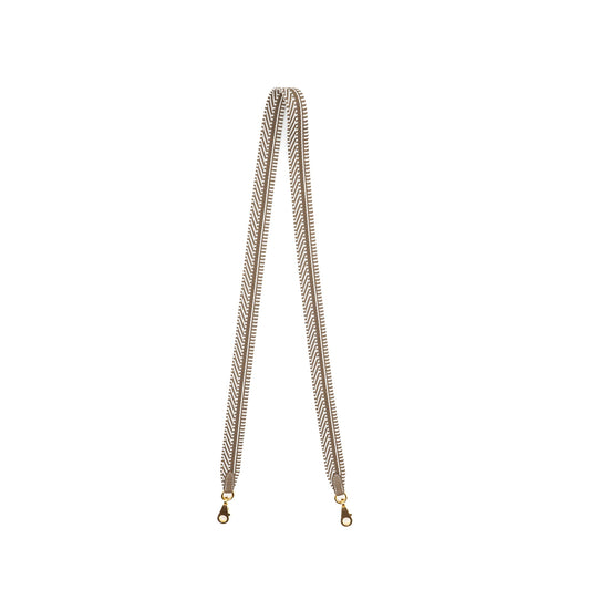 Hermes 105cm Shoulder Strap Sangle Cavale/Swift Gris Pale/Etoupe Stamp W