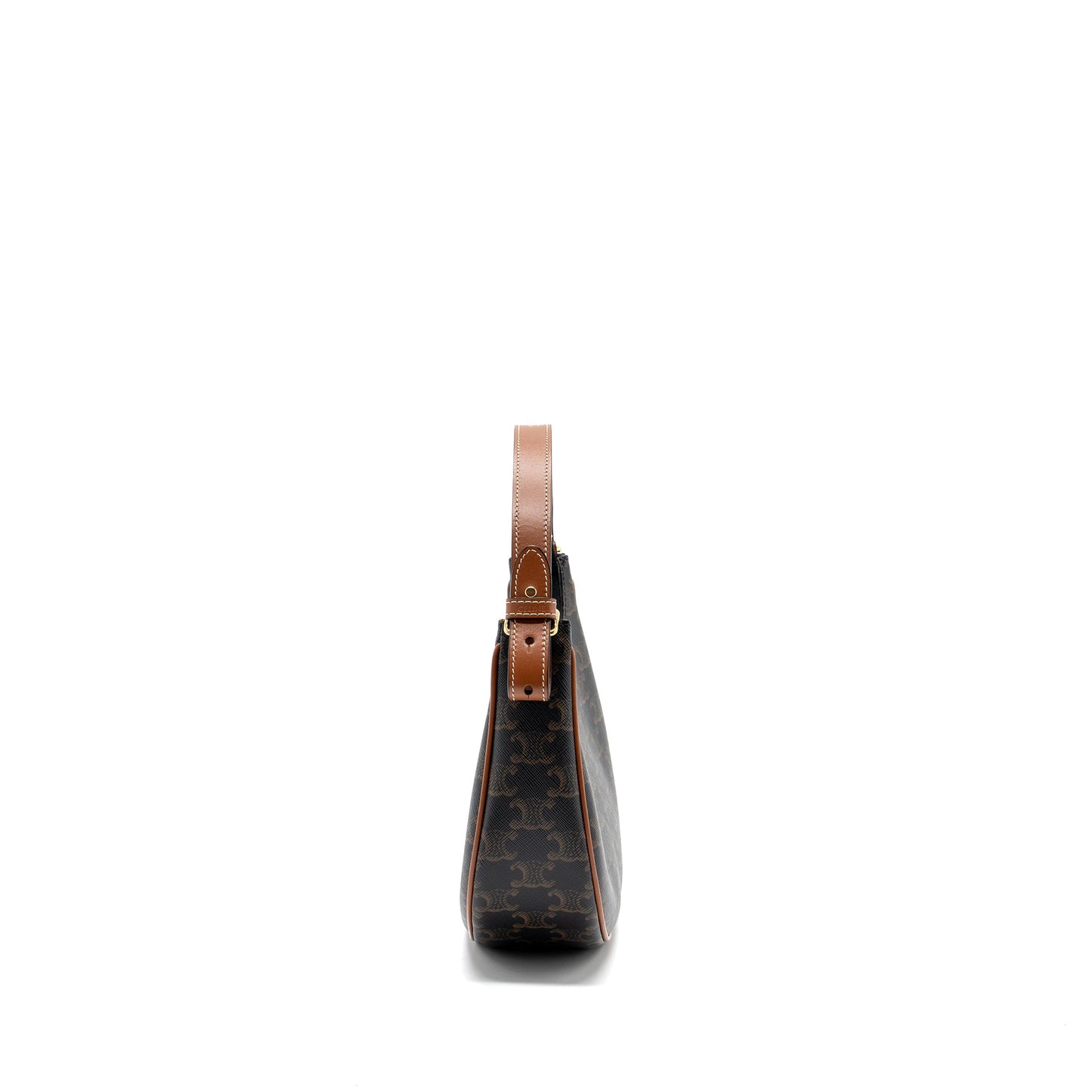 Celine Ava bag triomphe canvas / calfskin brown