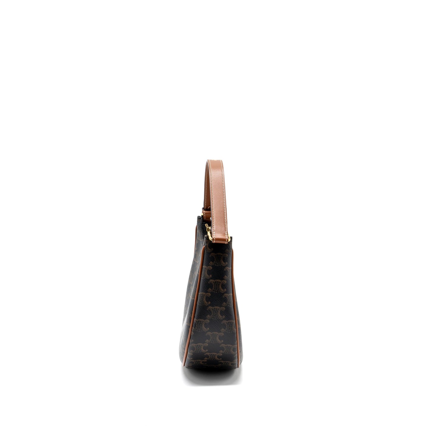 Celine Ava bag triomphe canvas / calfskin brown