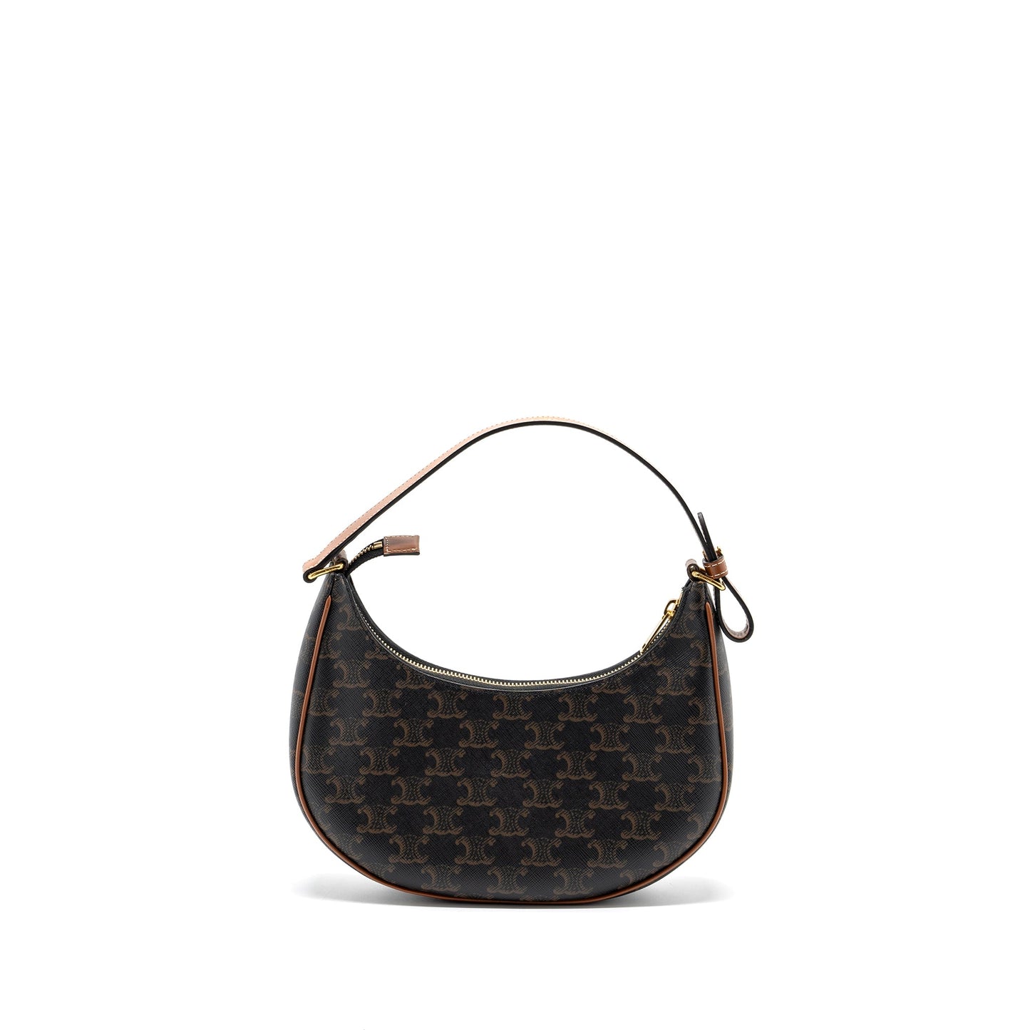 Celine Ava bag triomphe canvas / calfskin brown