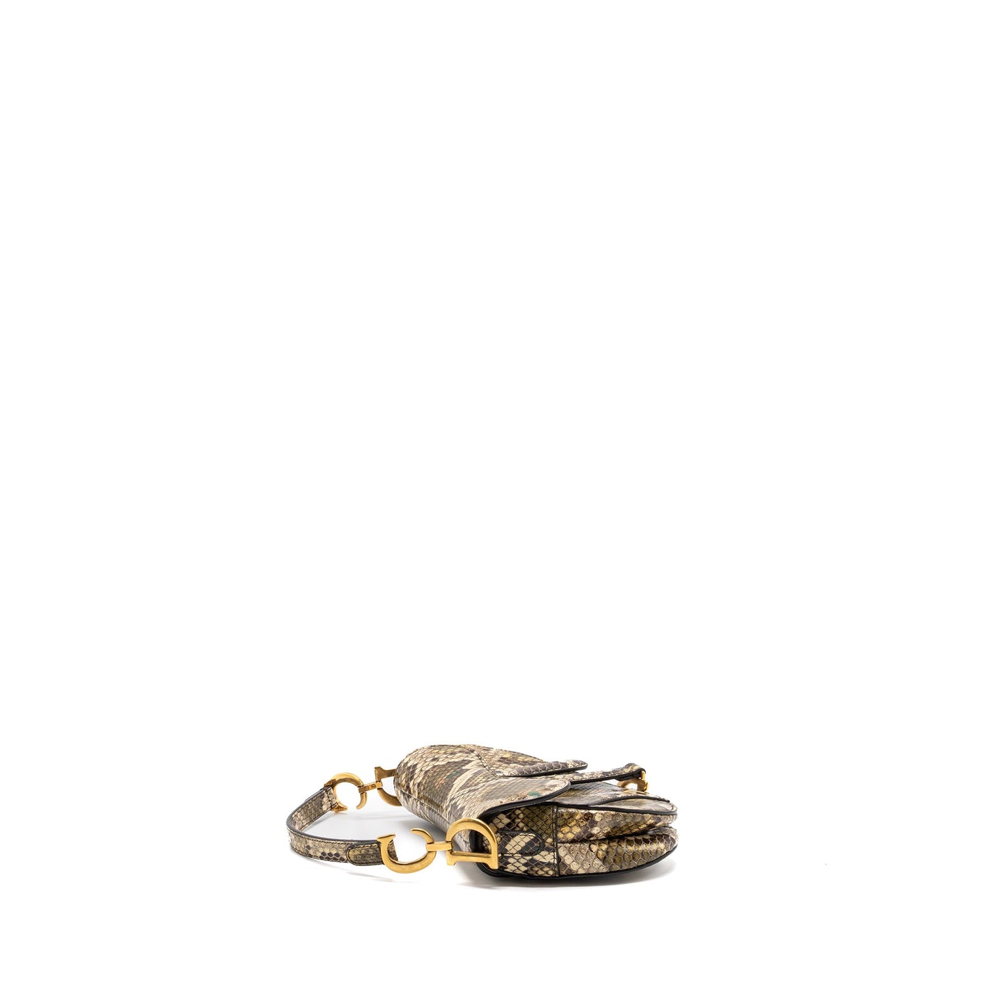 Dior Mini Saddle Bag Python Multicolour