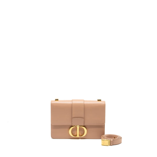Dior 30 Montaigne Medium Flap Bag Calfskin Beige