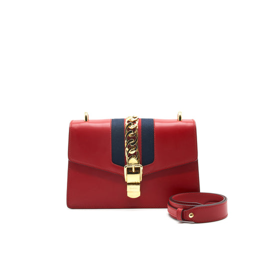 Gucci Small Sylvie Bag Red with GHW