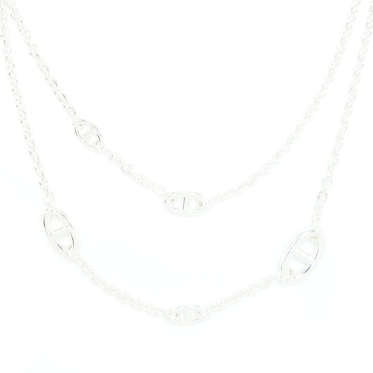 Hermes 120cm Farandole Long Necklace 925 Silver
