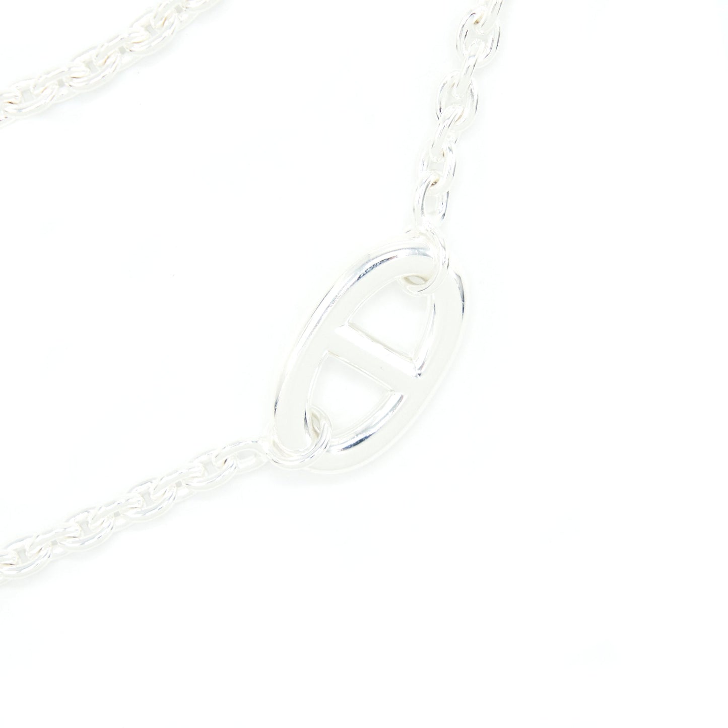 Hermes 120cm Farandole Long Necklace 925 Silver