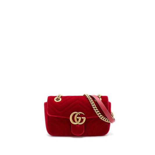 Gucci Velvet GG marmont Matelasse mini Bag