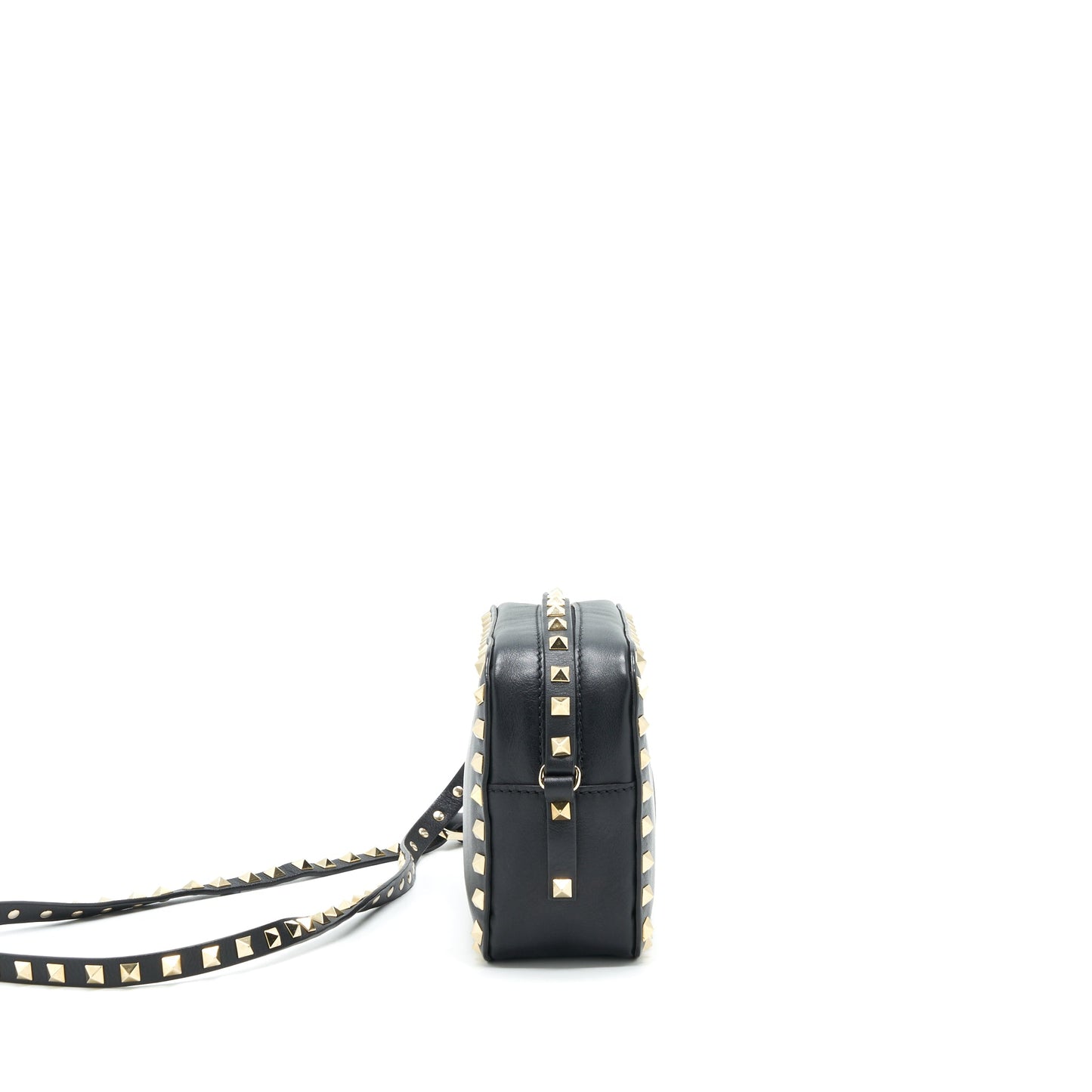 Valentino Rockstud Crossbody Camera Bag Black