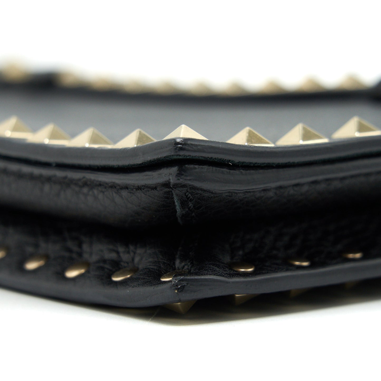 Valentino Garavani Rockstud Leather Clutch Black