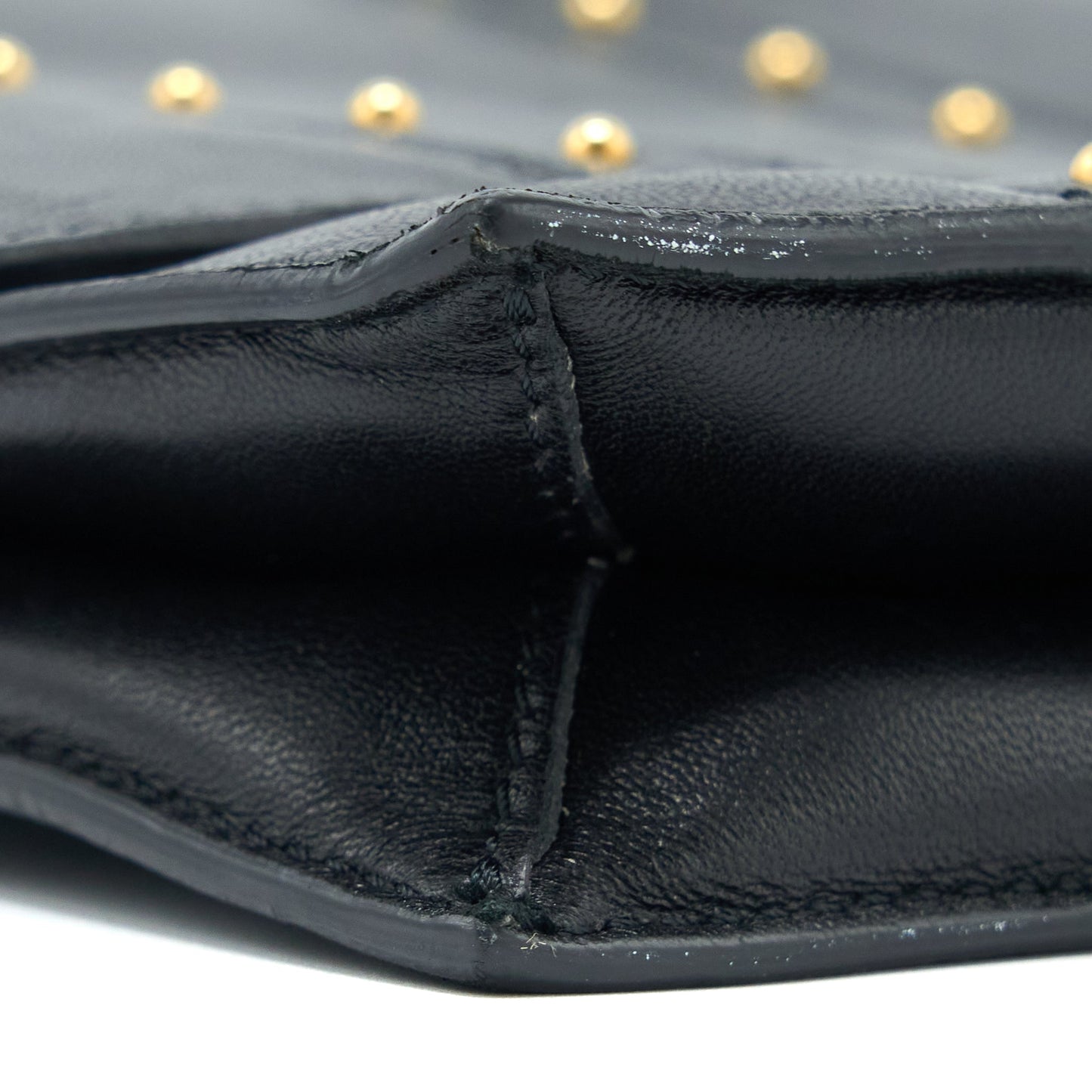 Valentino Rockstud Flap Bag Lambskin Black GHW