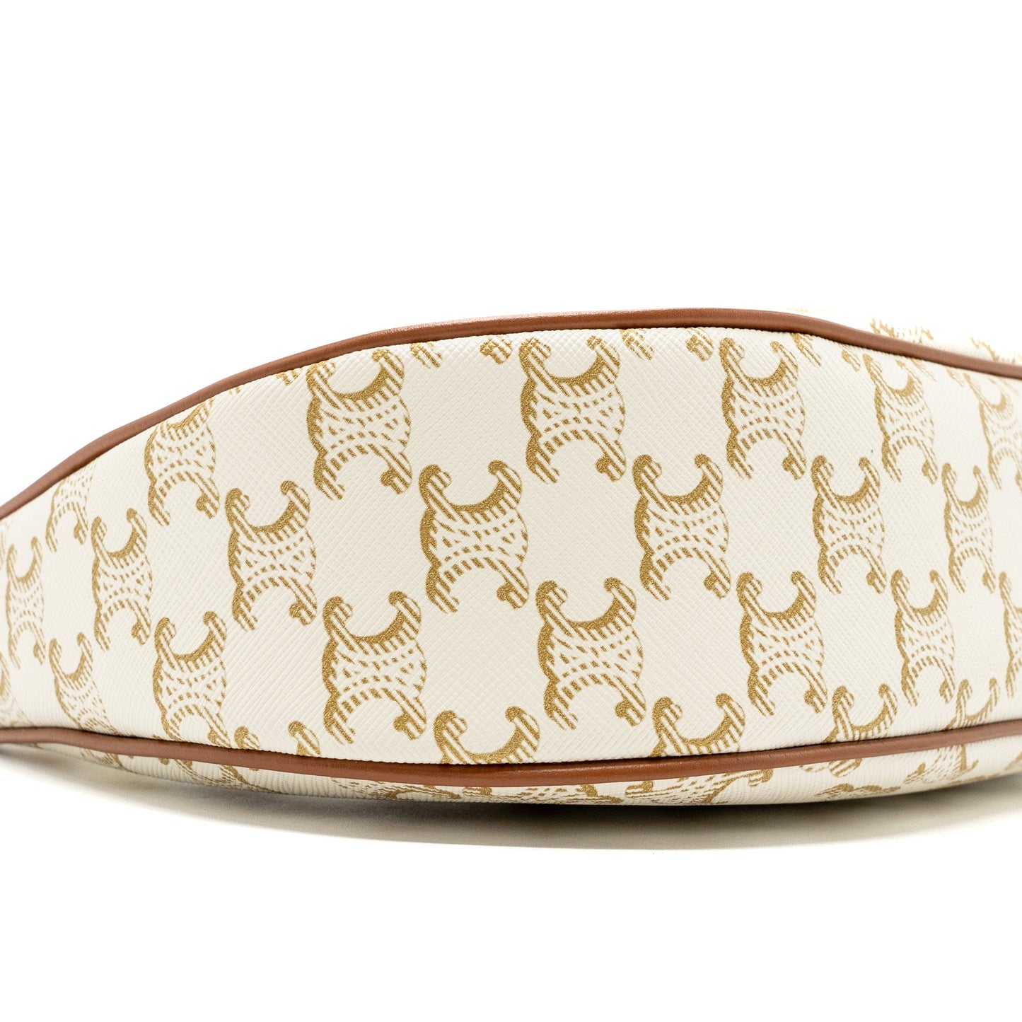 Celine Ava Bag Triomphe Canvas/Calfskin White