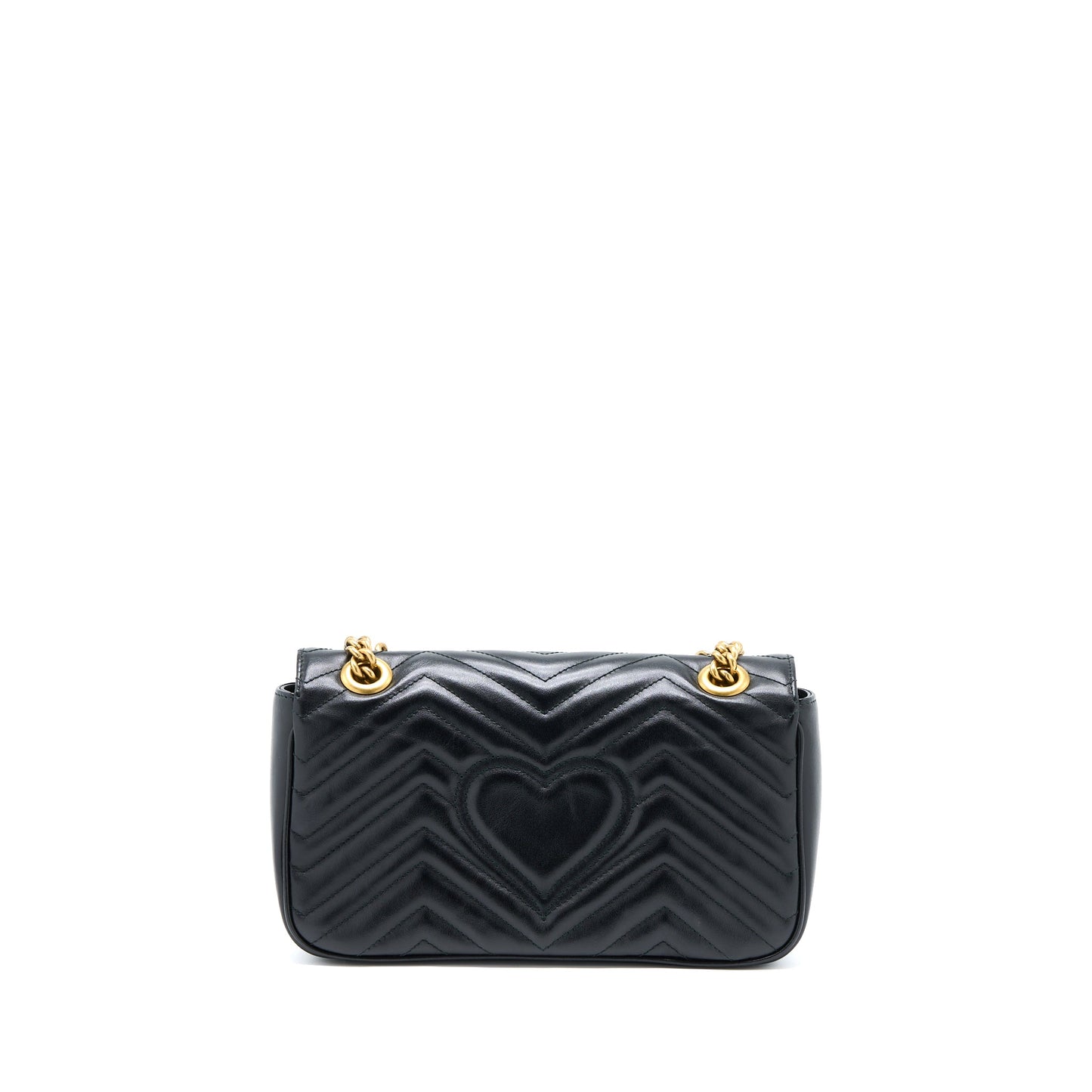 Gucci GG Marmont Small Matelasse Shoulder Bag Black GHW