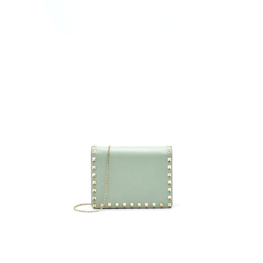 VALENTINO ROCKSTUD CHAIN POUCH MULTICOLORED