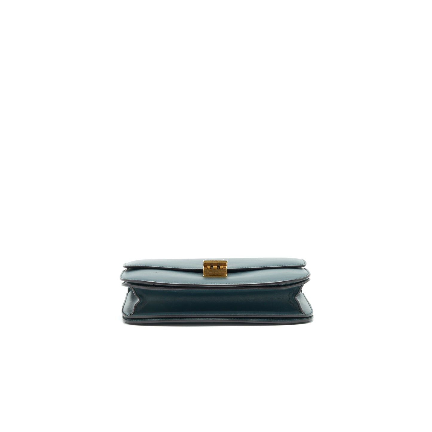 Celine Box Amazon Green calfskin Leather