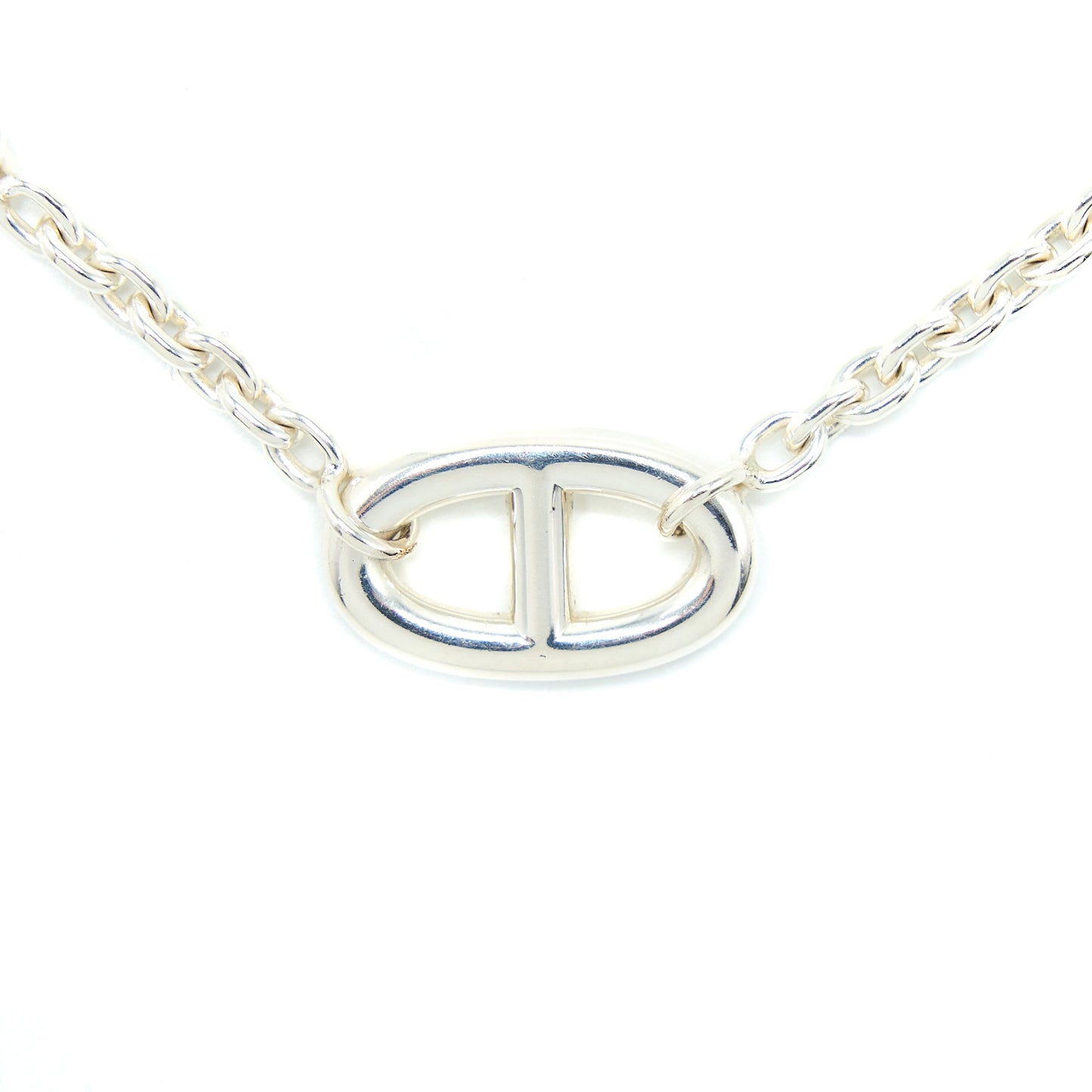 Hermes 160cm Farandole Long Necklace Silver Tone
