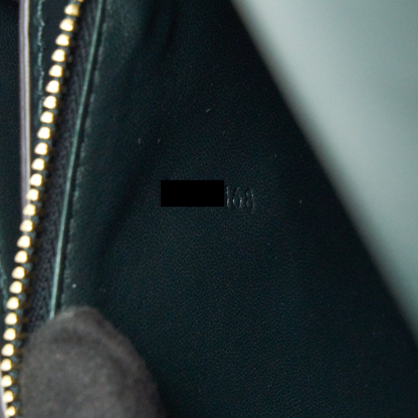 Celine Box Amazon Green calfskin Leather
