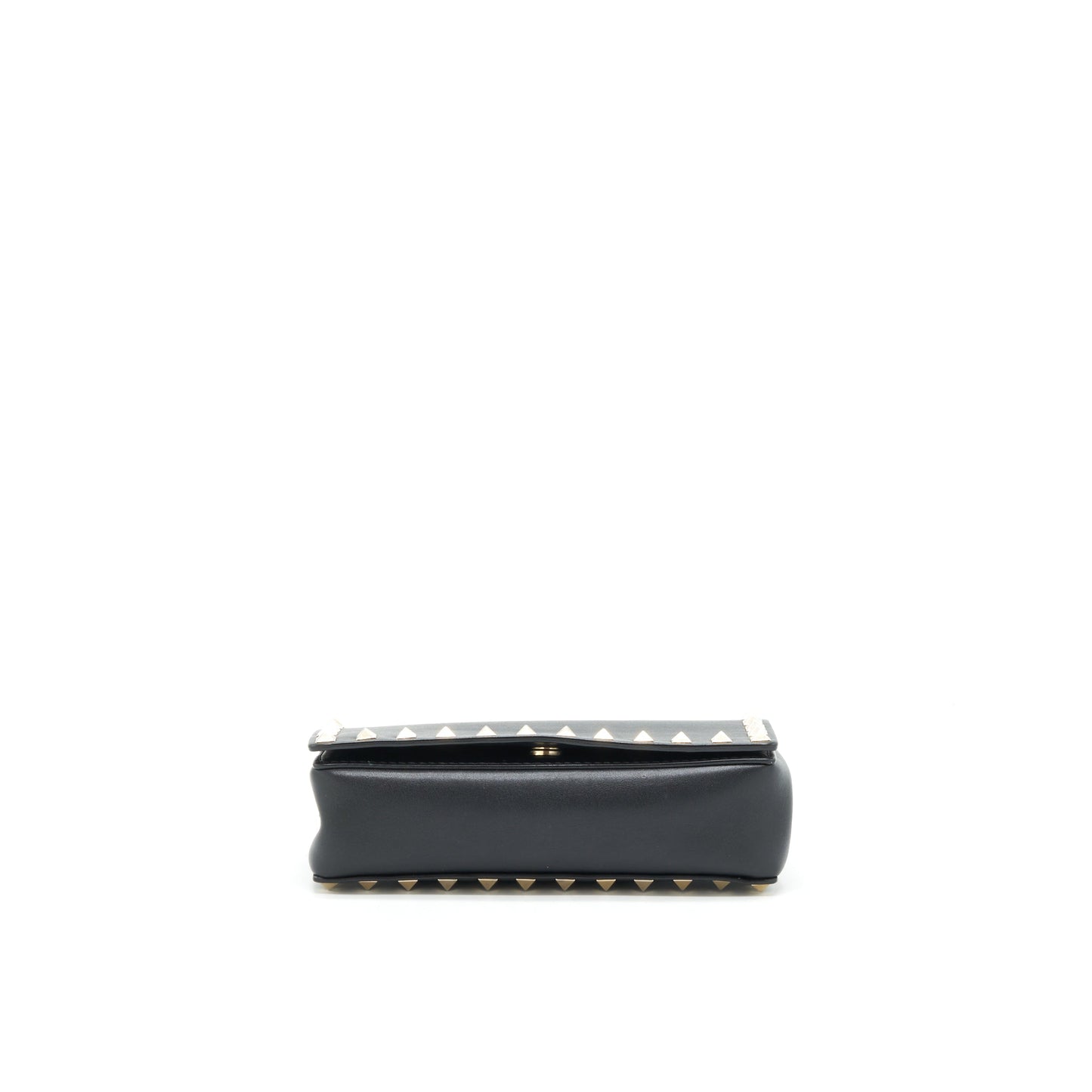 Valentino Rockstud Mini Flap Crossbody Bag Black LGHW