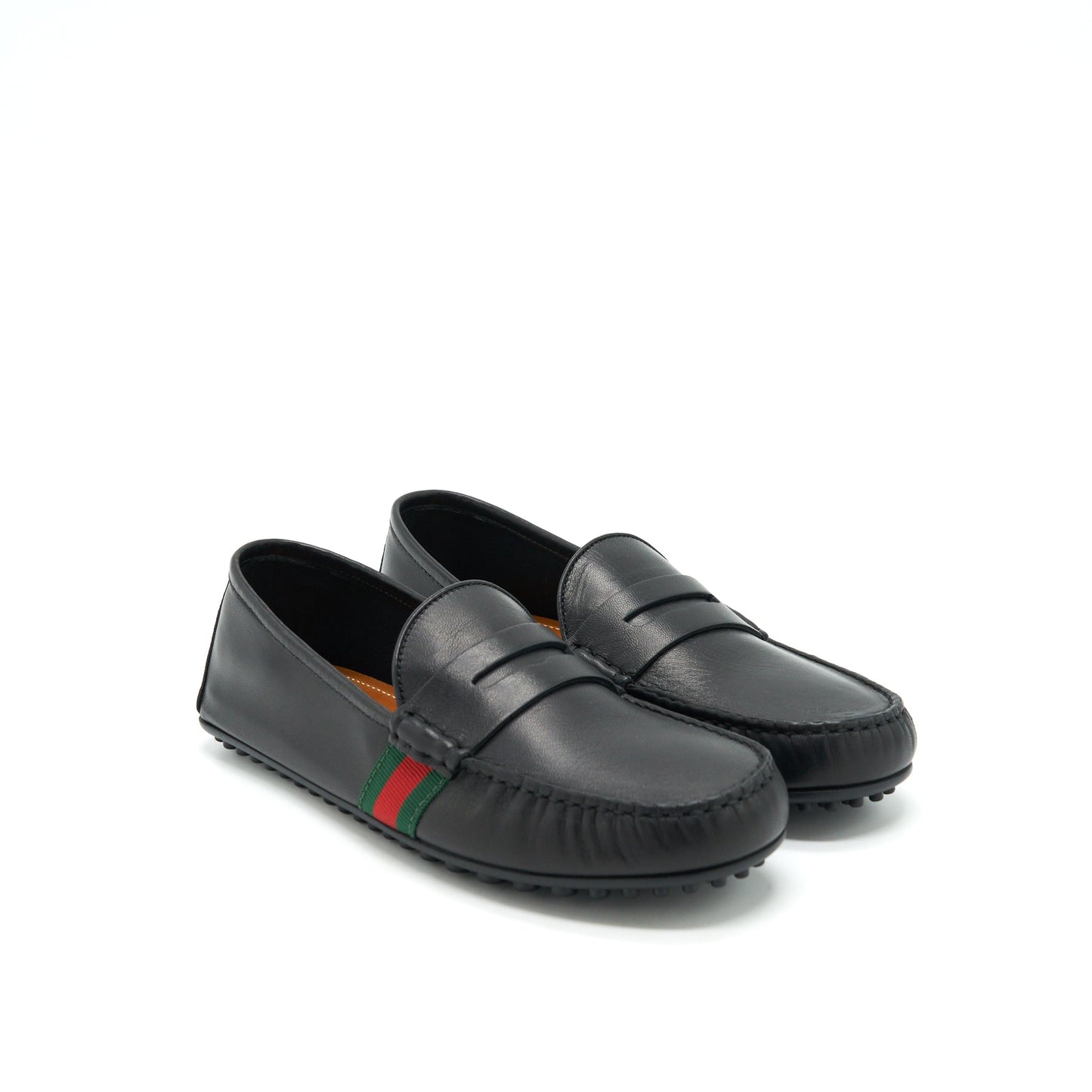 Gucci Size 5 Men’s Leather Loafer Black