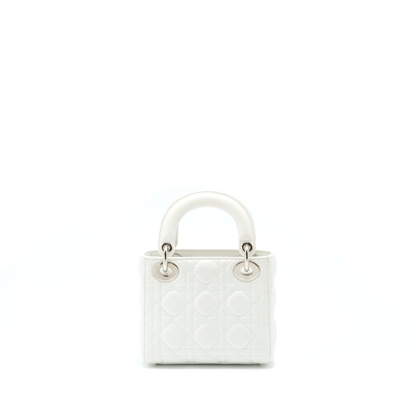 Dior Mini Lady Dior Lambskin White