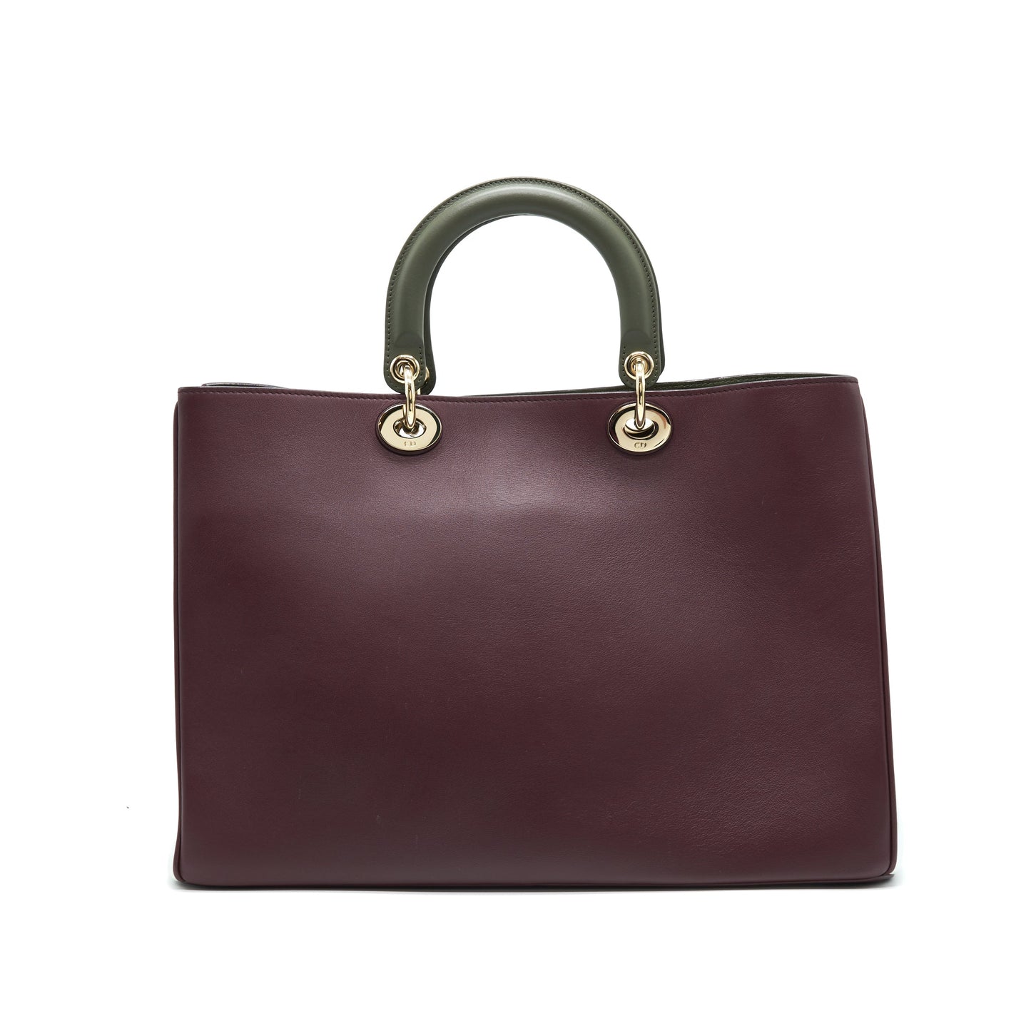 CHRISTIAN DIOR LARGE DIORISSIMO LEATHER HANDBAG MULTICOLOUR