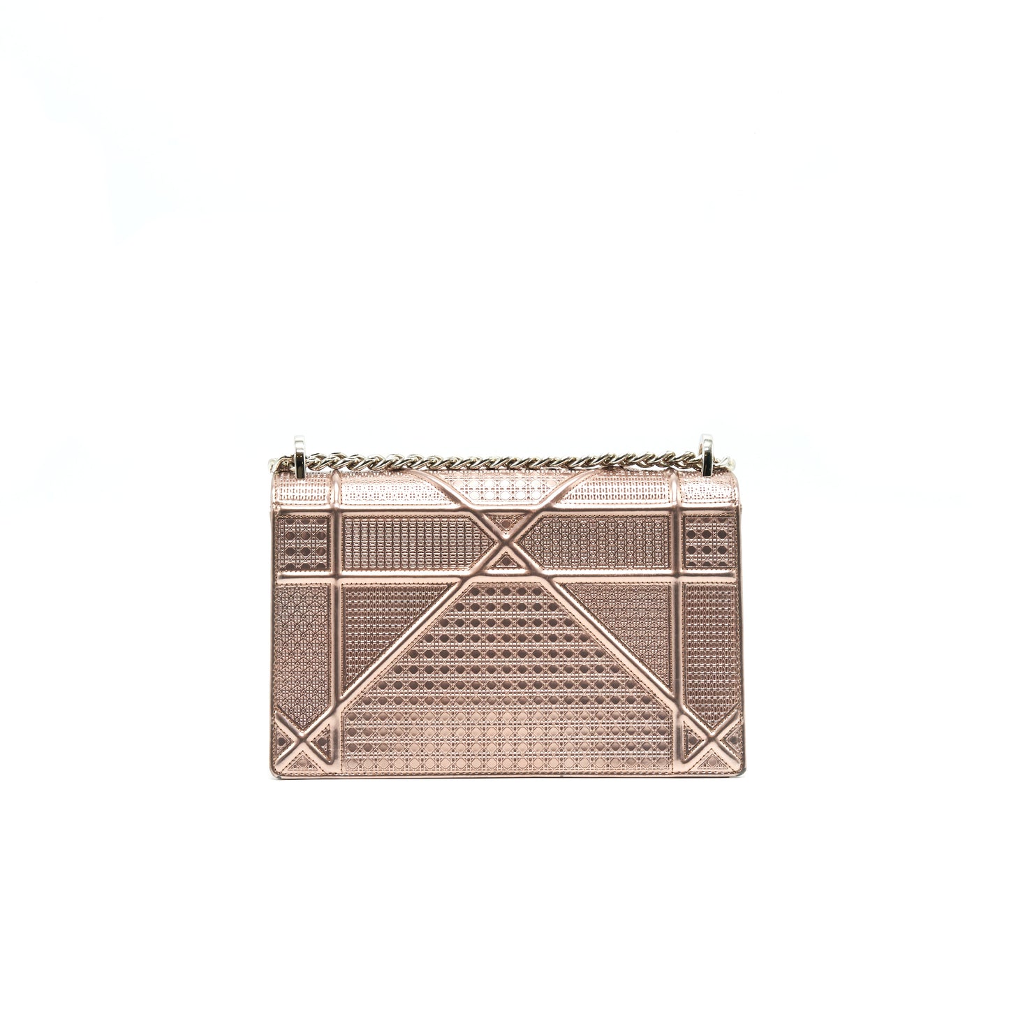 Christian Dior Diorama Medium Metallic Pink Gold