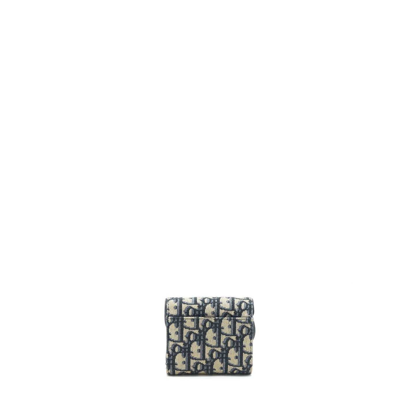 Dior Saddle Small Wallet Blue Oblique Canvas