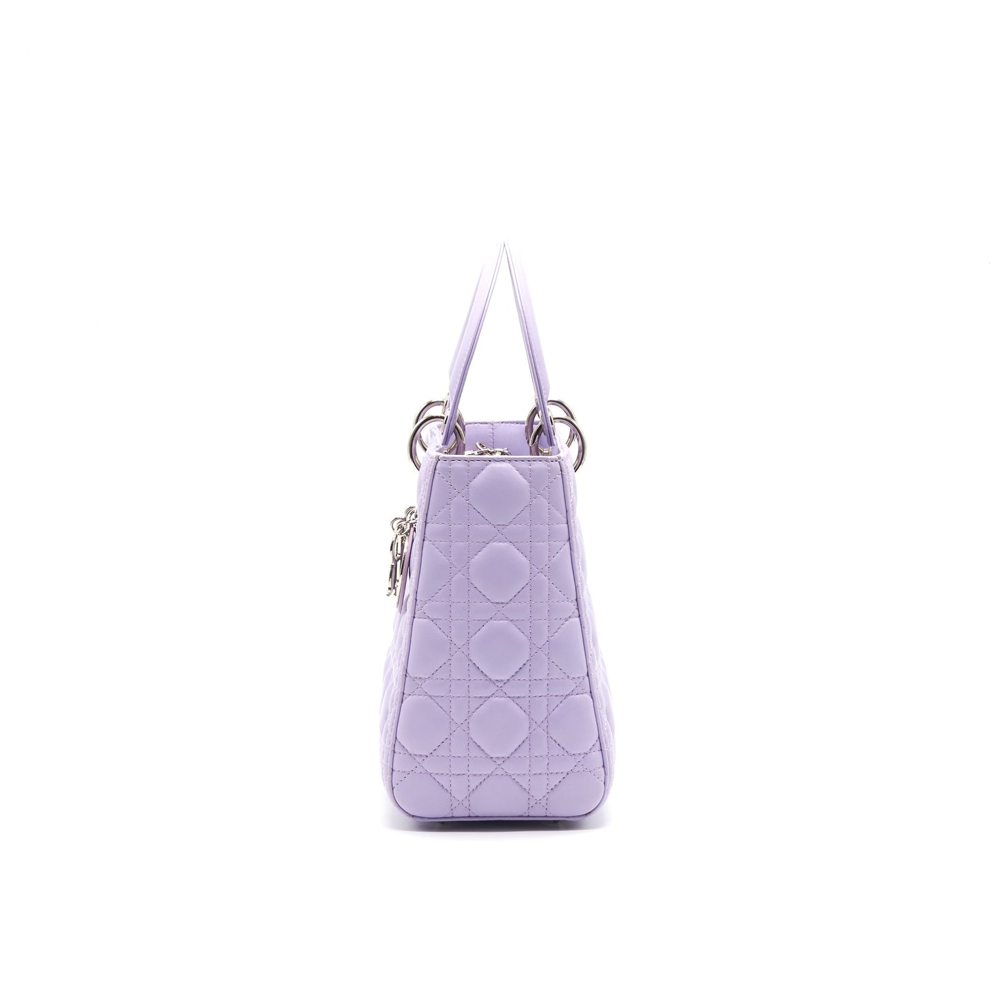CHRISTIAN DIOR LADY DIOR MEDIUM BAG LAVENDER PURPLE